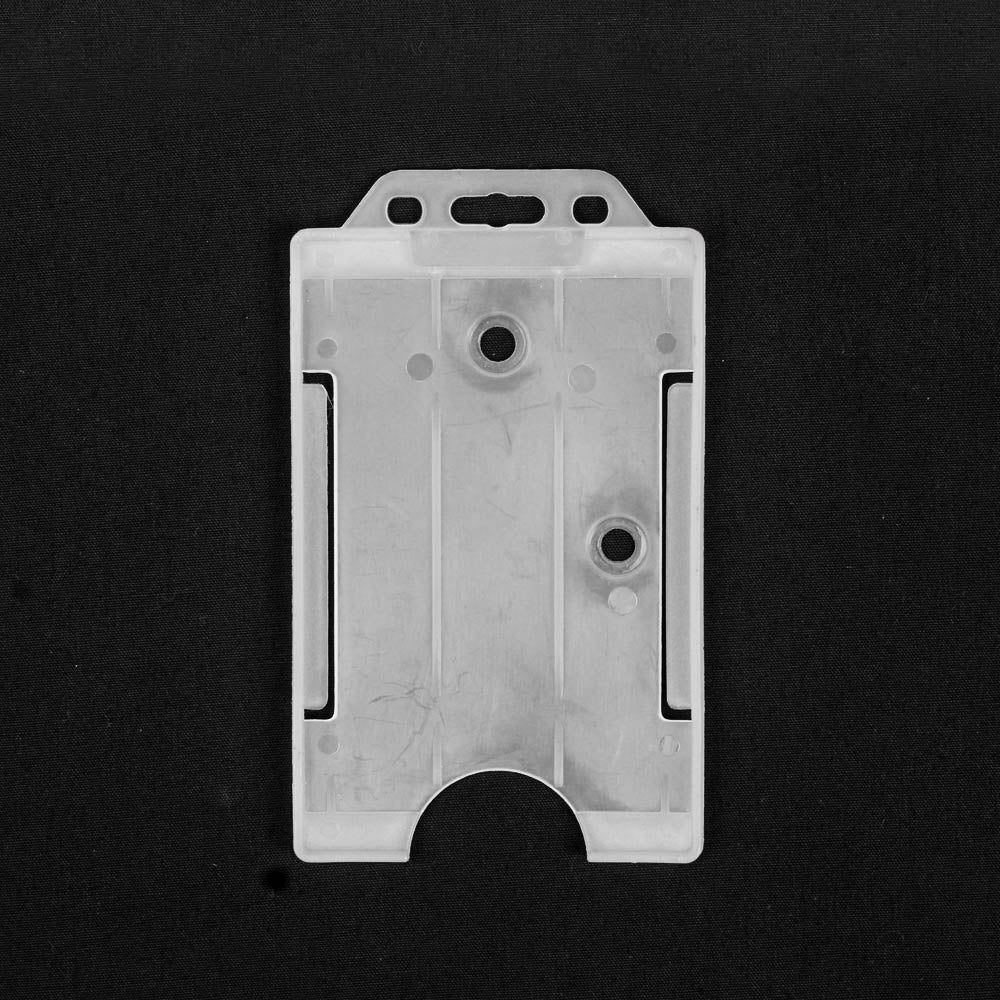 CCS ID CARD HOLDER, SINGLE-SIDED, OPEN FACED, PORTRAIT - FROSTED