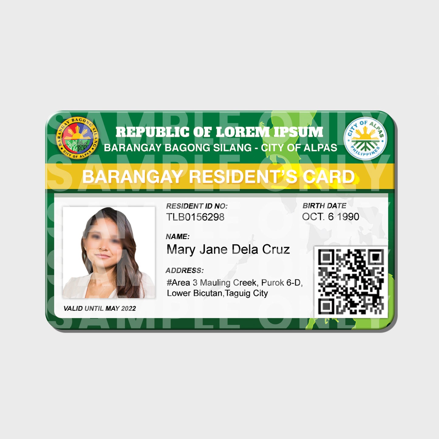 BARANGAY ID CARD TEMPLATE 4