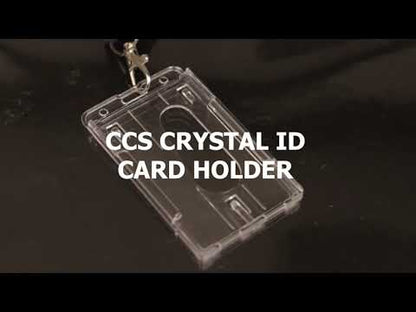 CCS ID CARD HOLDER PREMIUM, CRYSTAL DOUBLE, PORTRAIT