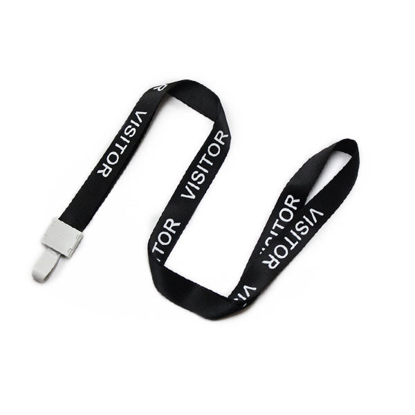 REAP VISITOR Elite 15mm Lanyard, Black, White hook