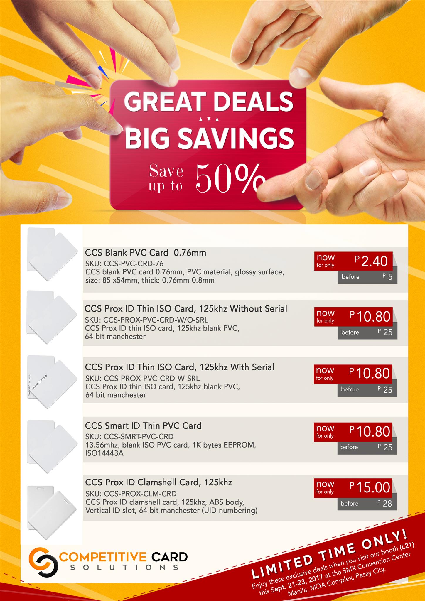Promos – Competitive Card Solutions Phils Inc