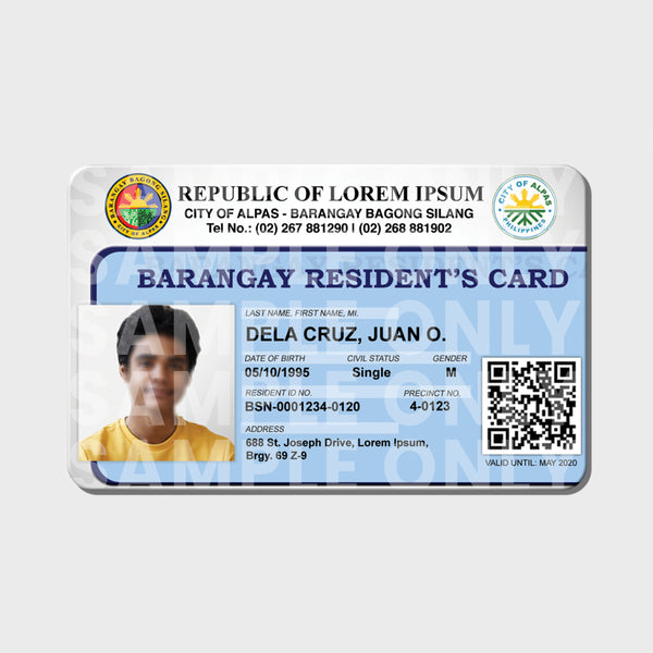 BARANGAY ID CARD TEMPLATE 3 – Competitive Card Solutions Phils Inc