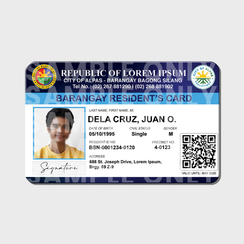 BARANGAY ID CARD TEMPLATE 7 – Competitive Card Solutions Phils Inc