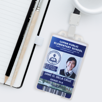 CCS ID CARD HOLDER, SINGLE-SIDED, OPEN FACED, PORTRAIT - FROSTED