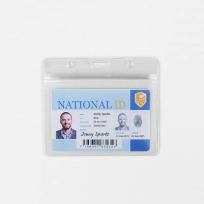 CCS ID CARD HOLDER, SOFT, LANDSCAPE - ANTI-PRINT TRANSFER