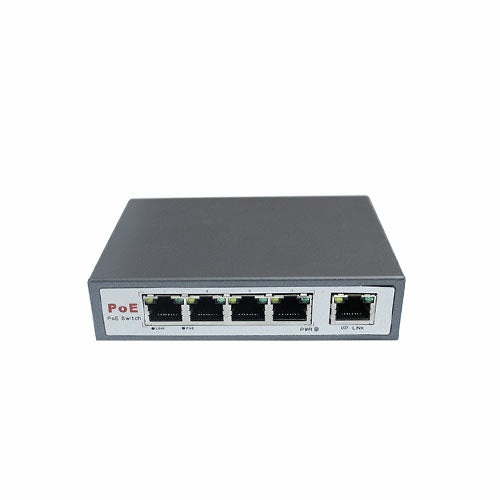 TigerVision 5-Port PoE Switch with 4 PoE Ports